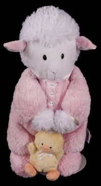 Carters Prestige Lamb w/Chick Musical Crib Pull Baby Plush Lovey Toy